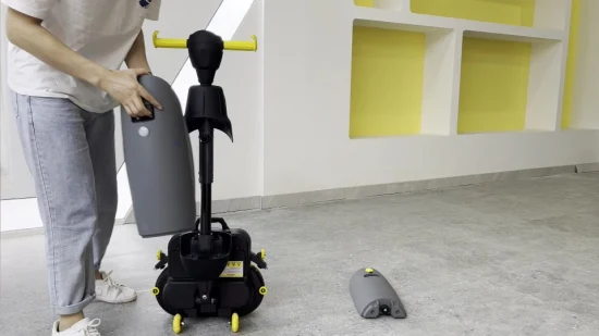 Lavapavimenti a doppia spazzola Spazzatrice per pavimenti industriale bagnata Mop autopulente senza fili