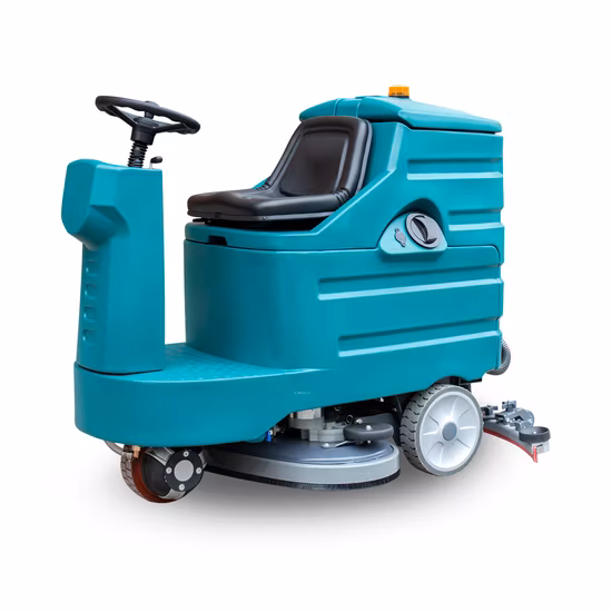 Giro elettrico su lavapavimenti automatico industriale/commerciale tramite macchina per la pulizia del lavaggio di strade stradali a batteria per parcheggi ospedalieri